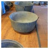 Cast iron kettle 22" wide 12" tall