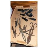 Assorted Pliers and screwdrivers