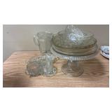 Assorted Clear Glassware