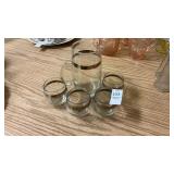 Vintage Clear Glass Barware Set