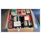 Box of Vintage 8-Tracks and Records, Carole