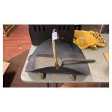 Brass Footed Log Holder missing foot and shovel