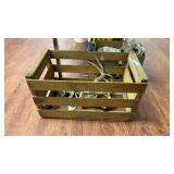 Vintage Coitï¿½s Melons Crate with Deer Antlers