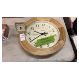 Atomix Wall Clock & Seiko Travel Alarm Clock
