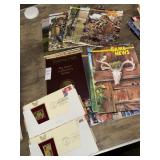 Lot of Game News magazines, 22kt Gold replica