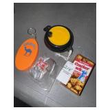 Lot of promotional items and clothesline cord