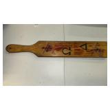 Vintage wooden fraternity pledge paddle from 1954