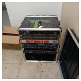 Sound system electronics setup equalizers,