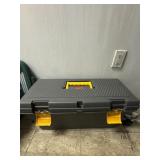 Rubbermaid tool box with misc contents