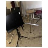 Lot of 3 music stands