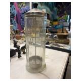 Vintage glass Barbicide jar