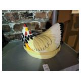 Hen on a nest ceramic