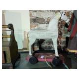 Wooden toy horse 18in. Tall