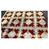 Vintage Commemorative Quilt Hand Stitched &