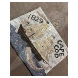 Handmade Cape Cod 1829 hooked rug 31 X 39in