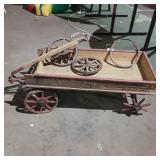 Antique childs wagon (wheel needs repaired) extra
