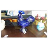 Purple Glass Hen on a Nest