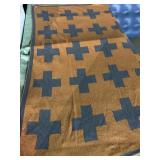 U.S.A. Made Cotton/Poly Reversible Blanket 50 " x