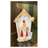 Vintage ceramic Infant Jesus of Prague wall