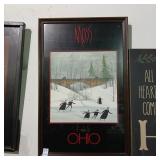 Framed P. Buckley Moss wall art poster 17-1/2" x