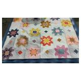 Vintage " Saw Tooth Star " Quilt 54 " x 68