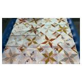" LaLa Fancy " pieced Quilt 58 " x 58 " Machine