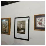 Lot of 3 framed wall art