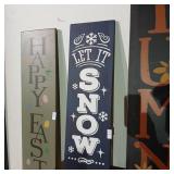 Wooden Let it Snow sign 11"x36"