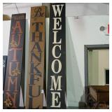 Wooden Welcome sign 11"x73"