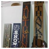 Wooden Autumn sign 11"x72"