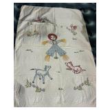 Vintage Embroidered Child