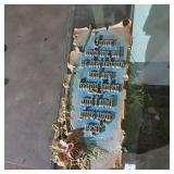 Vintage Mitchell Co. cast metal bible verse wall