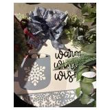 2 winter wreaths