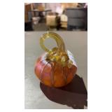 Glass Pumpkin Decor