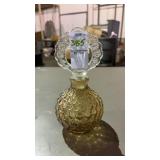 Fenton Smokey Glass Perfume Bottle