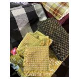 Nice quaint Textiles - rug, runner, napkins and