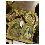 Lot of religious framed pictures