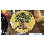 Redware Hand- painted Platter & Scripture Wall