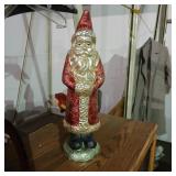 Resin Santa figure 17" tall