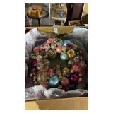 Vintage Easter Bulb Ornament Wreath