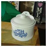 Pfaltzgraff salt crock with lid
