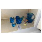 Glass Bird Figurines and Mini Vase