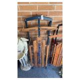 Vintage Yankee clipper wooden and metal snow shed