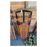 Vintage Lightning Guider steering snow sled