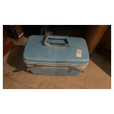 Vintage Blue Sewing  Box