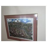 Framed artwork A May Morning in Johnstown -signed
