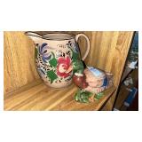 Ceramic Duck and Handled Pitcher
