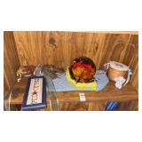 Shelf Lot of Decor