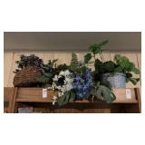 Lot of Faux Plants