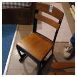 Childs metal framed chair